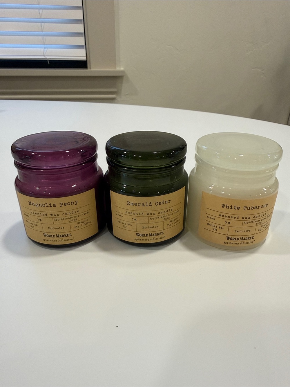 3 Set of Mini Candles NWT